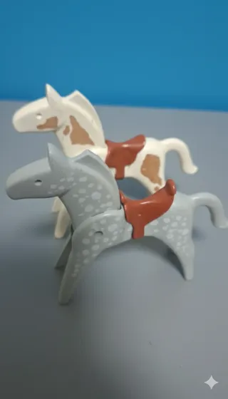 Caballos Playmobil con Silla