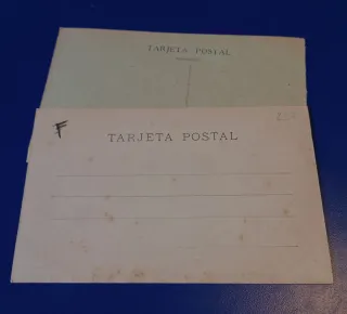 2 Postales Fuenterrabia Plaza Toros, Vistas