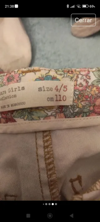 Lote 3 pantalones niña 4/5 años