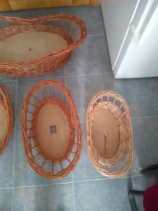 Cestas de mimbre varios tamaños