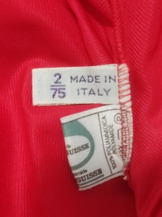 Completo notte camicia e vestaglia rosso Taglia S