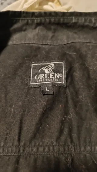 Camisa Negra Estampado Blanco