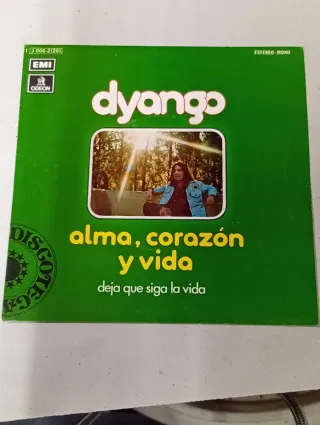 Portada Single Dyango Alma, Corazón y Vida EMI.