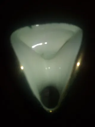 Lote Vintage Kitsch Gran Jarrón Jaspeado y Búcaro