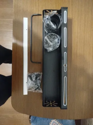 Estantería organizador cocina metal negro