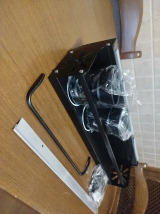 Estantería organizador cocina metal negro