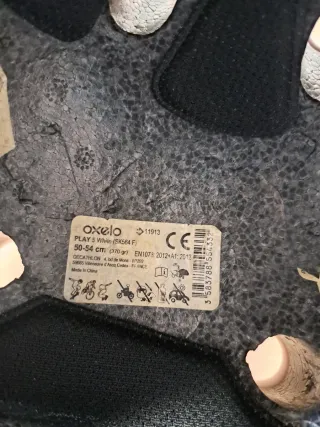 Casco infantil blanco talla S