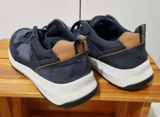 Sneakers Geox Blu/Marrone 45 Comfort traspirante