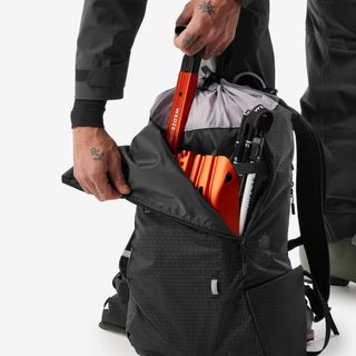 Mochila esquí de travesía 25L, Wilder negro