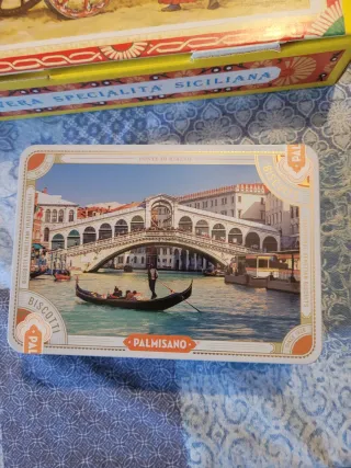 Lotto scatole latta e cartone