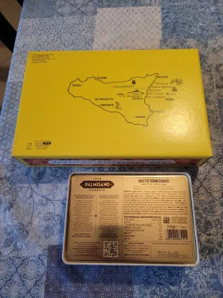 Lotto scatole latta e cartone