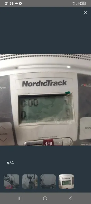 Pantalla Nordictrack E4.1 Elíptica