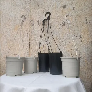 Set 5 Vasi Basket Bianco Nero