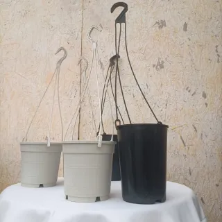 Set 5 Vasi Basket Bianco Nero