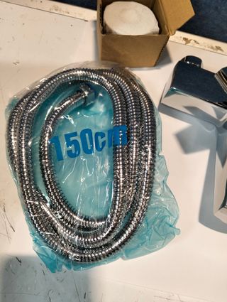 Monomando Baño-Ducha Mendes B-0048-B Cromado con Flexo 150 cm