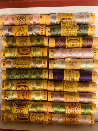 Set 20 rocchetti seta Bozzolo 10m lotto M