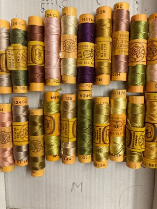 Set 20 rocchetti seta Bozzolo 10m lotto M