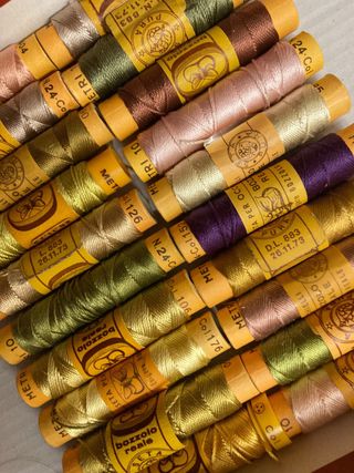 Set 20 rocchetti seta Bozzolo 10m lotto M