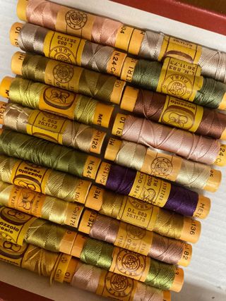 Set 20 rocchetti seta Bozzolo 10m lotto M