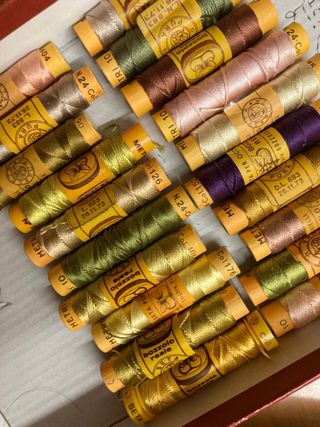 Set 20 rocchetti seta Bozzolo 10m lotto M