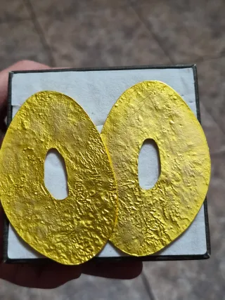 Pendientes Zara dorados efecto arrugado