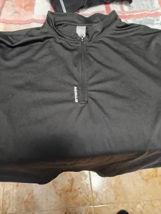 Suéter ciclista Btwin negro