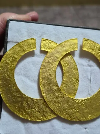 Pendientes Aro Zara Dorados Acero