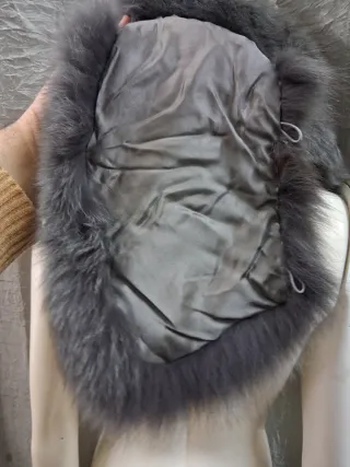 Stola scialle in vera pelle