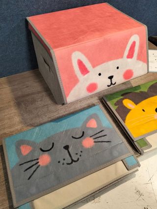 SONGMICS Caja Almacenaje Tela Infantil