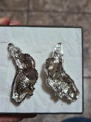 Pendientes Zara Acero Plateado