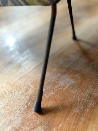 Portariviste vintage tessuto e metallo