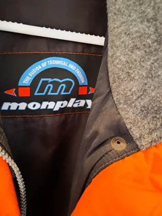 Chaqueta de esquí unisex naranja