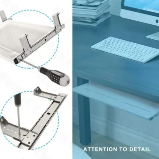 Vassoio estraibile per tastiera sotto scrivania