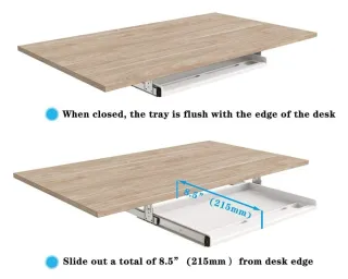 Vassoio estraibile per tastiera sotto scrivania