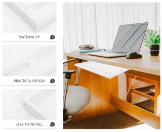 Vassoio estraibile per tastiera sotto scrivania