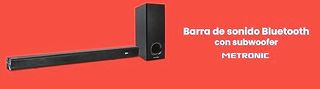 Soundbar Metronic 2.1 Bluetooth con Subwoofer