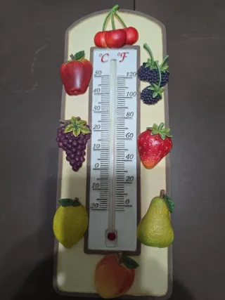 Termómetro  para cocina de cerámica con frutas