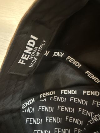 Gorra Fendi Roma Marrón y Beige