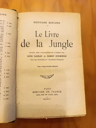 Libros antiguos en francés , principios de sigloxx