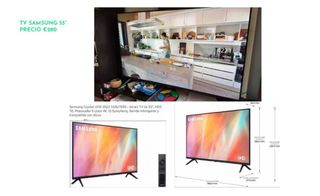 TV Samsung 55 Crystal UHD 4K