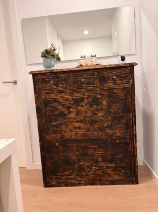 Zapatero recibidor de madera