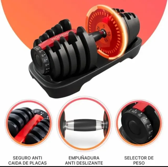 2x MANCUERNAS AJUSTABLES 24KG: