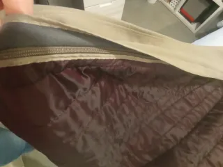 Abrigo gabardina beige