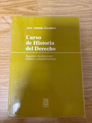 Manual de Curso de Historia del Derecho