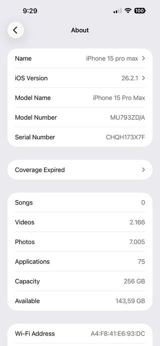 iPhone 15 Pro Max titanium