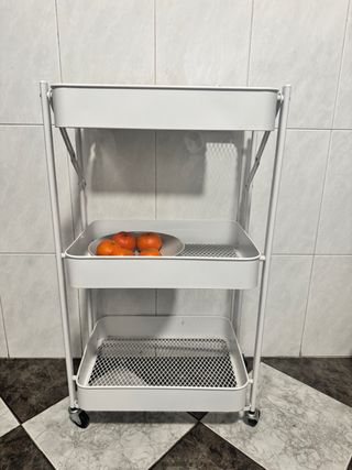 Carrito organizador blanco