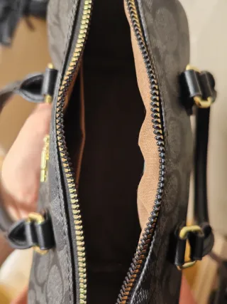 Bolso Coach Negro/Gris