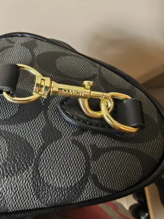 Bolso Coach Negro/Gris