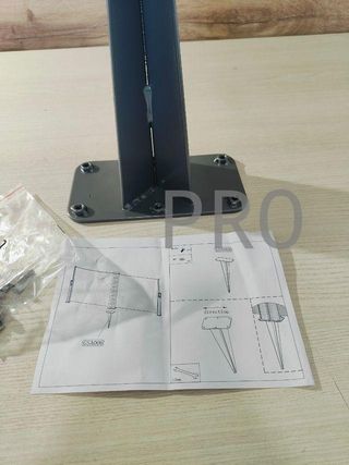 SONGMICS Estaca de Tierra, Anclaje para Postes