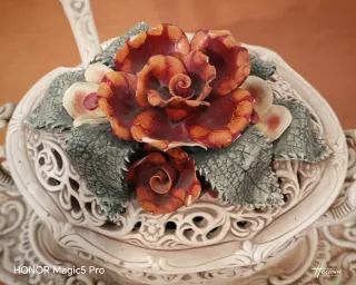 Sopera Vintage Decorativa Flores